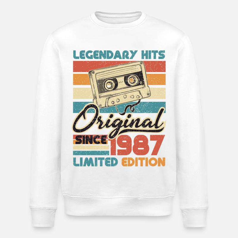 Original seit 1987 - Stanley/Stella Unisex Bio-Sweatshirt ROLLER - Weiß