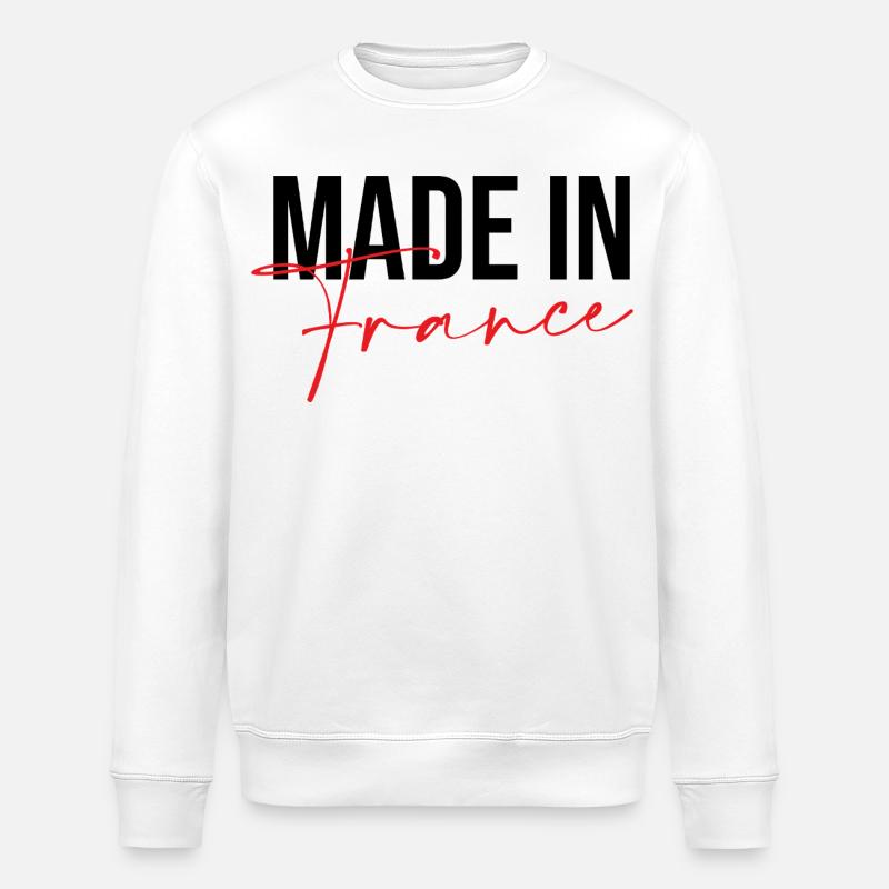 Hergestellt in Frankreich - Stanley/Stella Unisex Bio-Sweatshirt ROLLER - Weiß