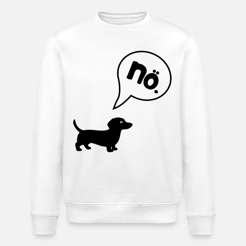 Dackel Charakter - Stanley/Stella Unisex Bio-Sweatshirt ROLLER - Weiß