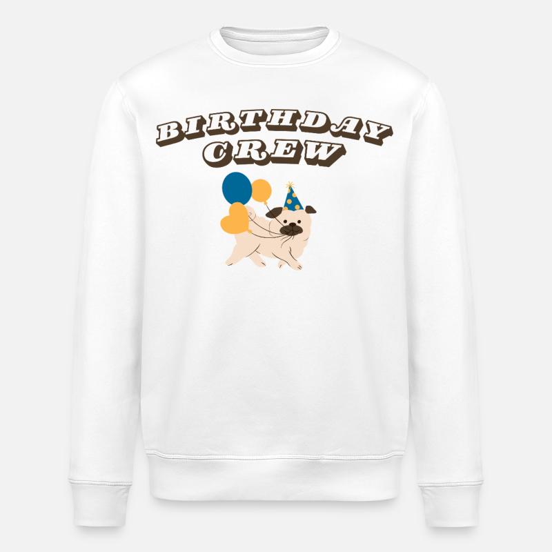 Birthday Crew - Stanley/Stella Unisex Bio-Sweatshirt ROLLER - Weiß