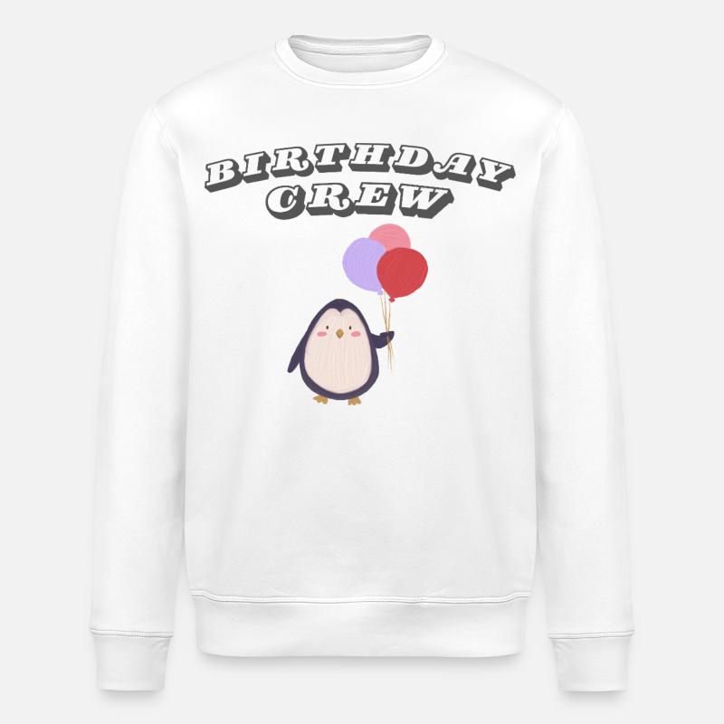 Birthday Crew - Stanley/Stella Unisex Bio-Sweatshirt ROLLER - Weiß