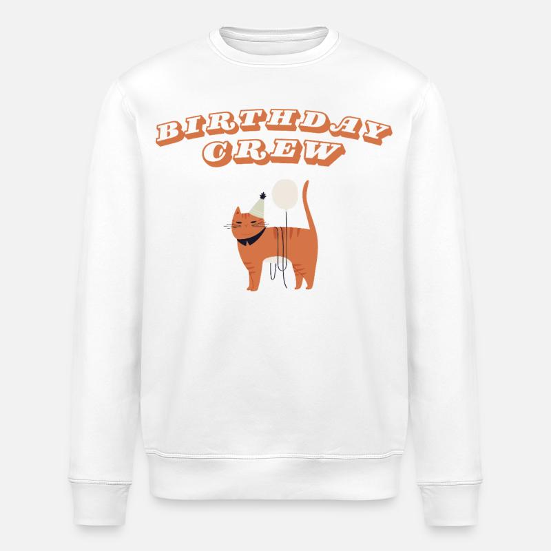 Birthday Crew - Stanley/Stella Unisex Bio-Sweatshirt ROLLER - Weiß
