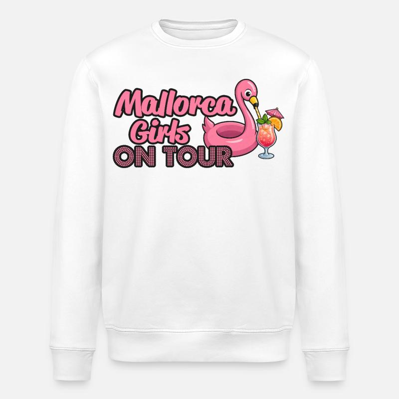 Mallorca, On Tour - Stanley/Stella Unisex Bio-Sweatshirt ROLLER - Weiß