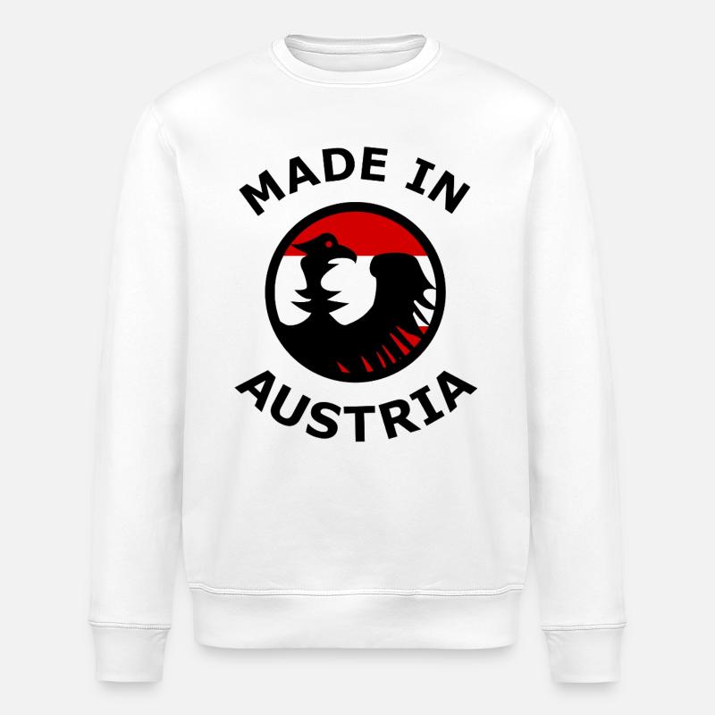 Fans aus Österreich - Stanley/Stella Unisex Bio-Sweatshirt ROLLER - Weiß