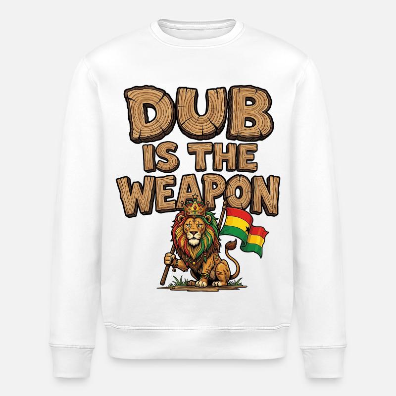 Dub Reggae Weapon - Stanley/Stella Unisex Bio-Sweatshirt ROLLER - Weiß