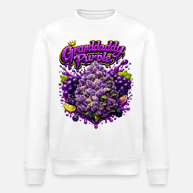 Graffiti violet de grand-père - Sweat bio ROLLER Stanley/Stella Unisexe - blanc