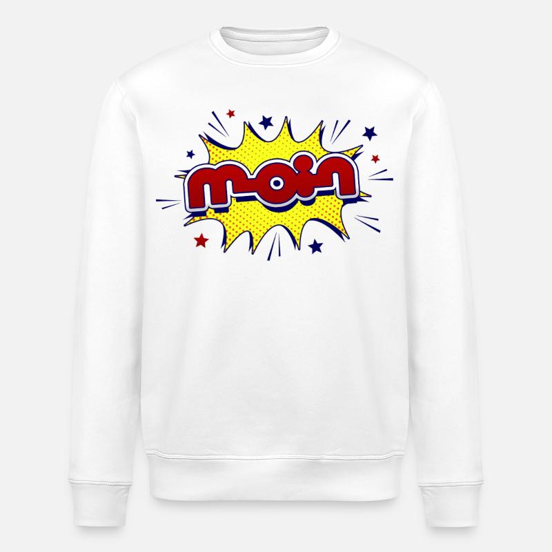Moin - Stanley/Stella Unisex Bio-Sweatshirt ROLLER - Weiß