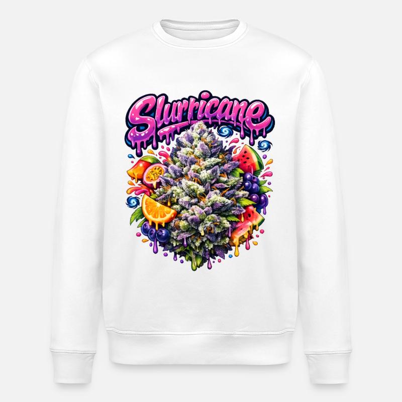 Slurricane Tropical Graffiti Print - Stanley/Stella Unisex Bio-Sweatshirt ROLLER - Weiß