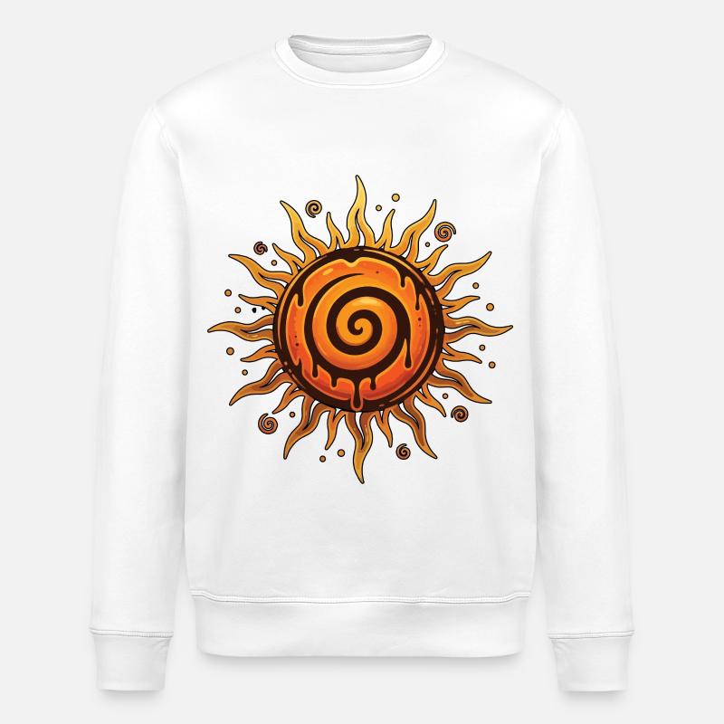 Litha Pagan Solstice d’été Midsommar - Sweat bio ROLLER Stanley/Stella Unisexe - blanc