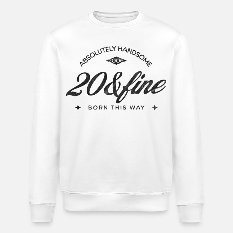 Anniversaire Millésime 2006 - Niveau 20 - Sweat bio ROLLER Stanley/Stella Unisexe - blanc