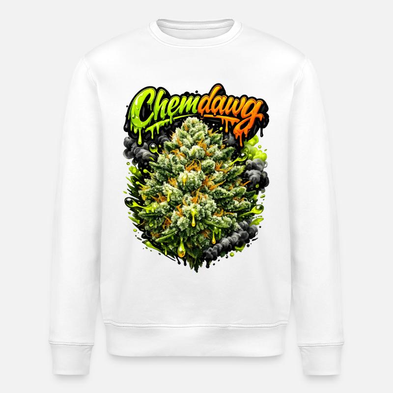Chemdawg Graffiti-Kunstdruck - Stanley/Stella Unisex Bio-Sweatshirt ROLLER - Weiß