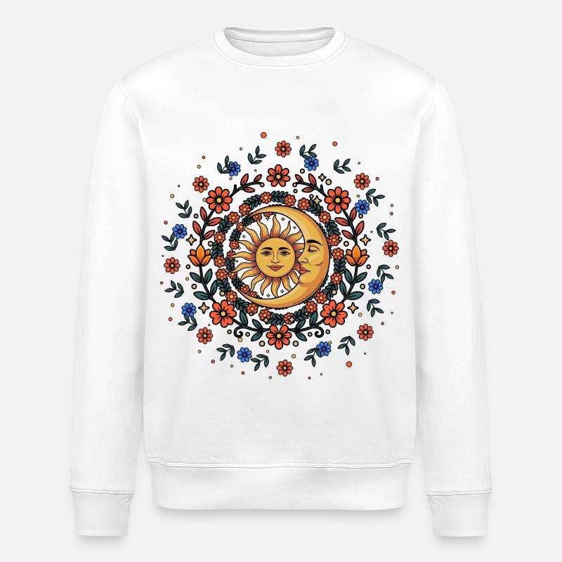 Litha Pagan Solstice d’été Midsommar - Sweat bio ROLLER Stanley/Stella Unisexe - blanc