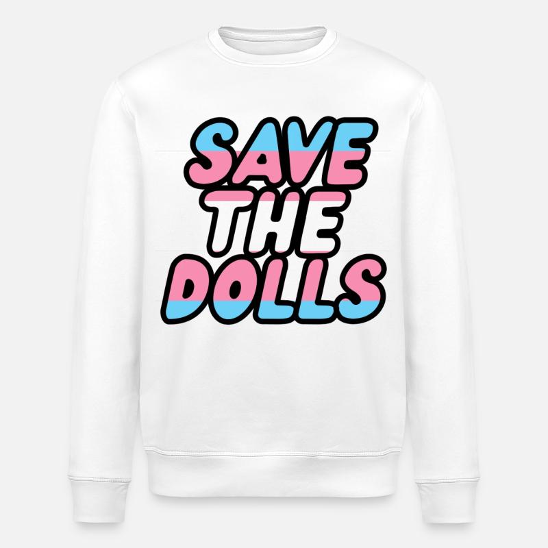 save the dolls - Sweat bio ROLLER Stanley/Stella Unisexe - blanc