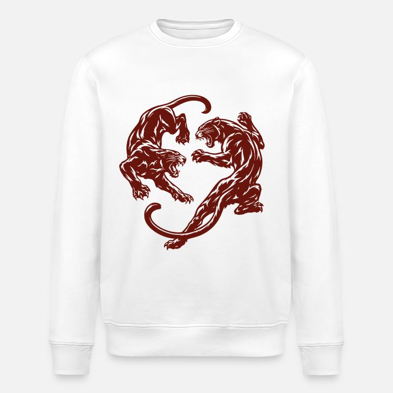 Kreis der Panther – Schattenkampf - Stanley/Stella Unisex Bio-Sweatshirt ROLLER - Weiß