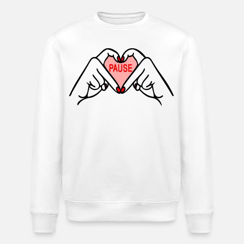 Faites une pause - Sweat bio ROLLER Stanley/Stella Unisexe - blanc