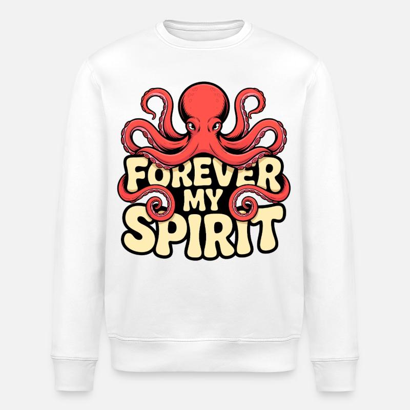 Octopus Vibes - Stanley/Stella Unisex Bio-Sweatshirt ROLLER - Weiß