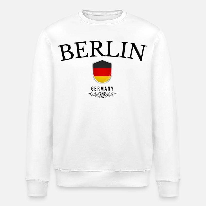 Berlin souvenir, design élégant Berlin - Sweat bio ROLLER Stanley/Stella Unisexe - blanc