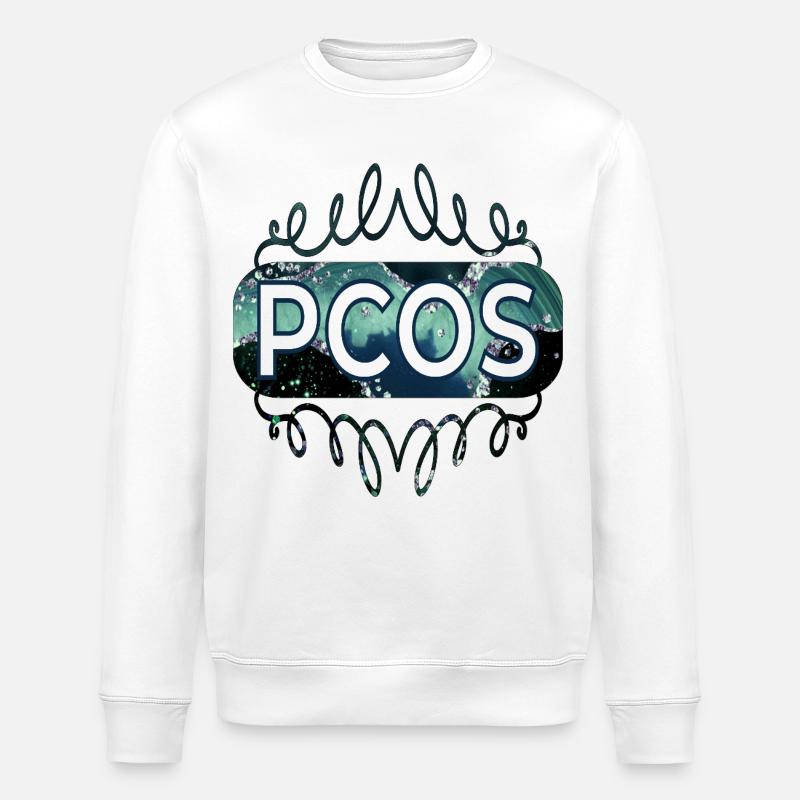 Hormone PCOS - Stanley/Stella Unisex Bio-Sweatshirt ROLLER - Weiß