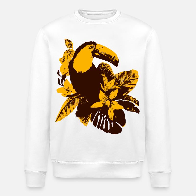 TOUCAN - Sweat bio ROLLER Stanley/Stella Unisexe - blanc