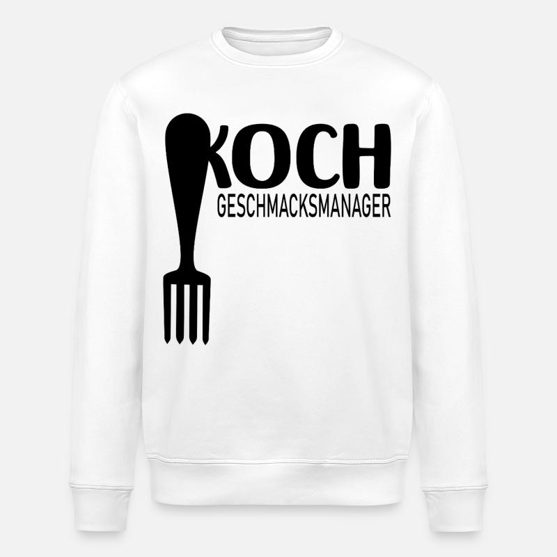 Geschmacksmanager Papa Koch - Stanley/Stella Unisex Bio-Sweatshirt ROLLER - Weiß