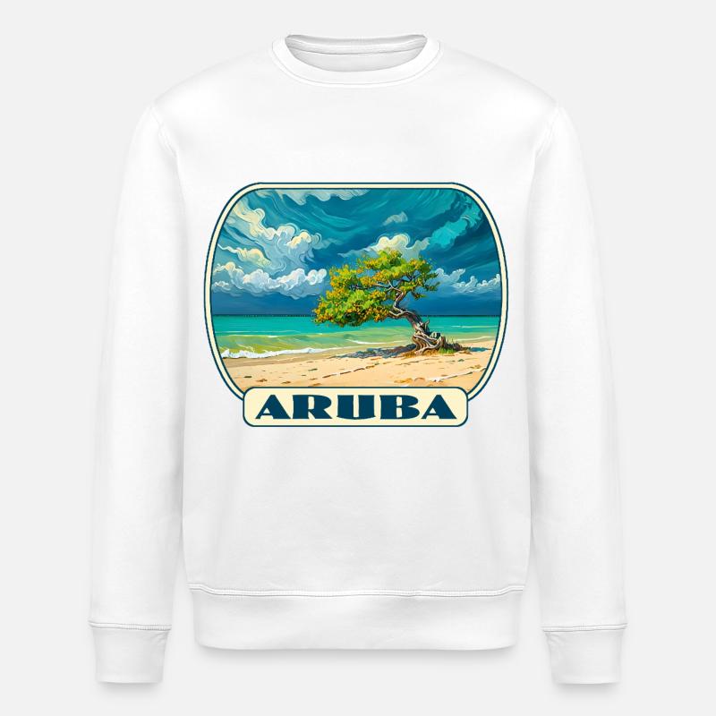Aruba - Stanley/Stella Unisex Bio-Sweatshirt ROLLER - Weiß