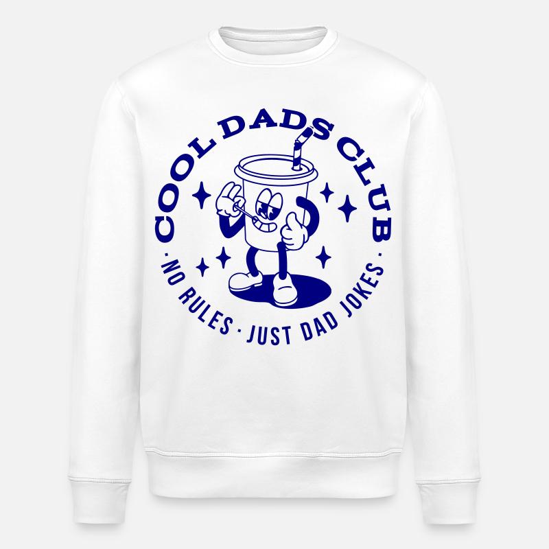 Club des papas cool - Sweat bio ROLLER Stanley/Stella Unisexe - blanc