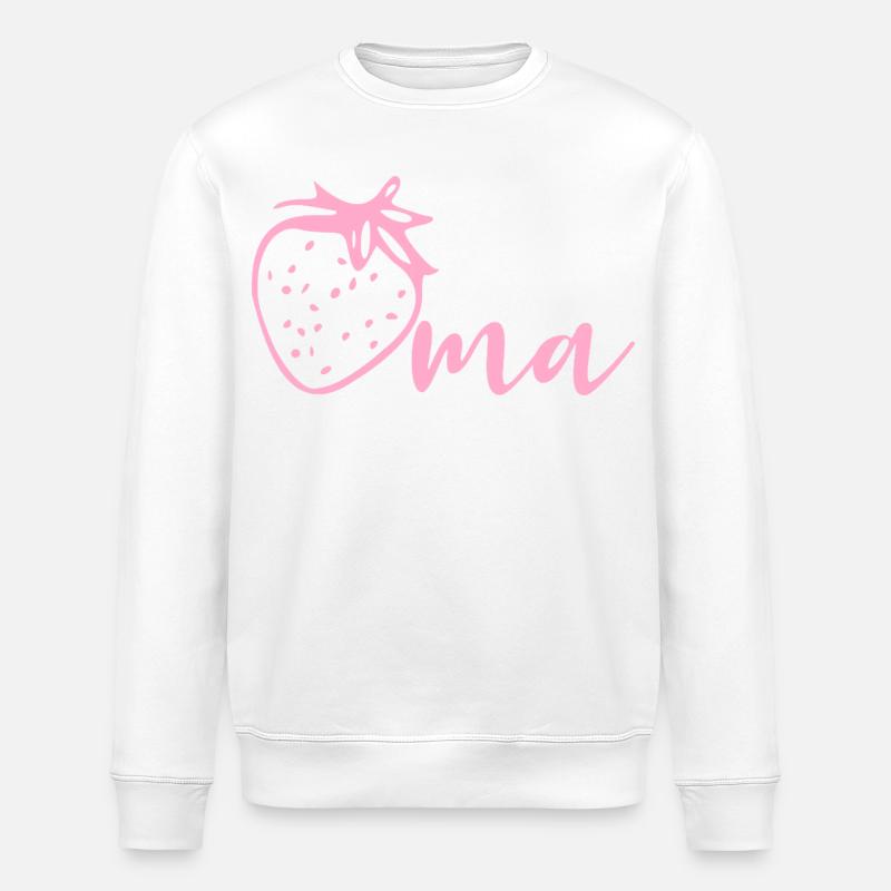Erdbeeren Oma - Stanley/Stella Unisex Bio-Sweatshirt ROLLER - Weiß