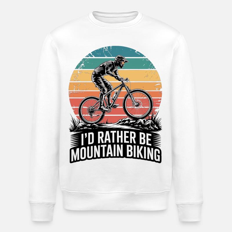 VTT, Descente, Action du cyclisme - Sweat bio ROLLER Stanley/Stella Unisexe - blanc