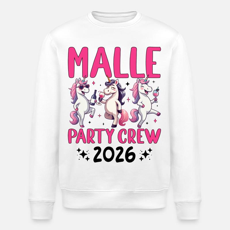Équipe de la Malle Party 2026 - Sweat bio ROLLER Stanley/Stella Unisexe - blanc