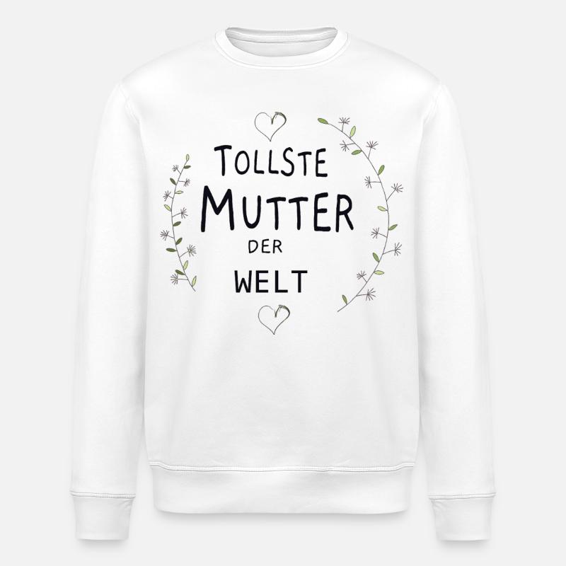 Tollste Mutter der Welt - Stanley/Stella Unisex Bio-Sweatshirt ROLLER - Weiß