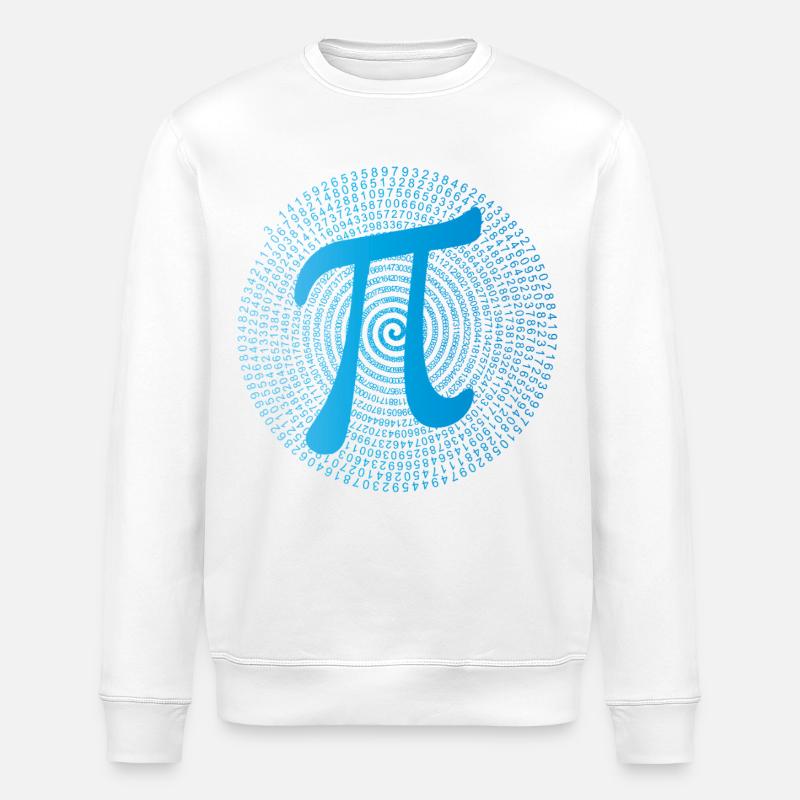 π (pi) in Data Spiral - Stanley/Stella Unisex Bio-Sweatshirt ROLLER - Weiß