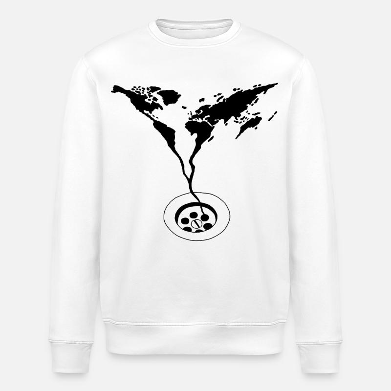 La fin du monde (noir) - Sweat bio ROLLER Stanley/Stella Unisexe - blanc