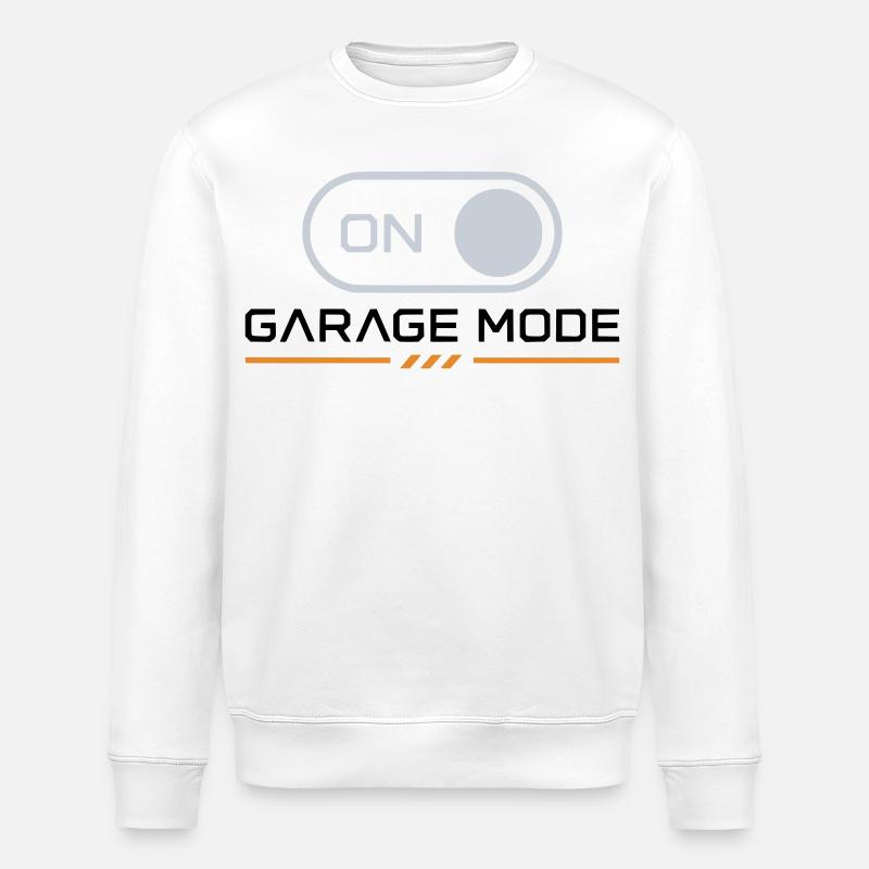 Garage Mode On – Mechanic Biker - Stanley/Stella Unisex Bio-Sweatshirt ROLLER - Weiß