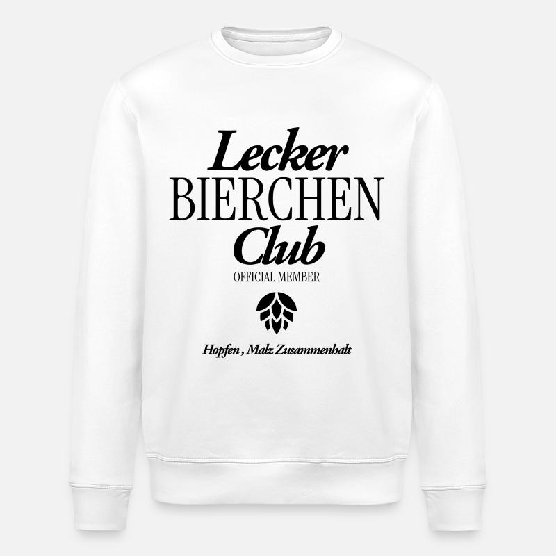 Lecker Bierchen Club - Stanley/Stella Unisex Bio-Sweatshirt ROLLER - Weiß