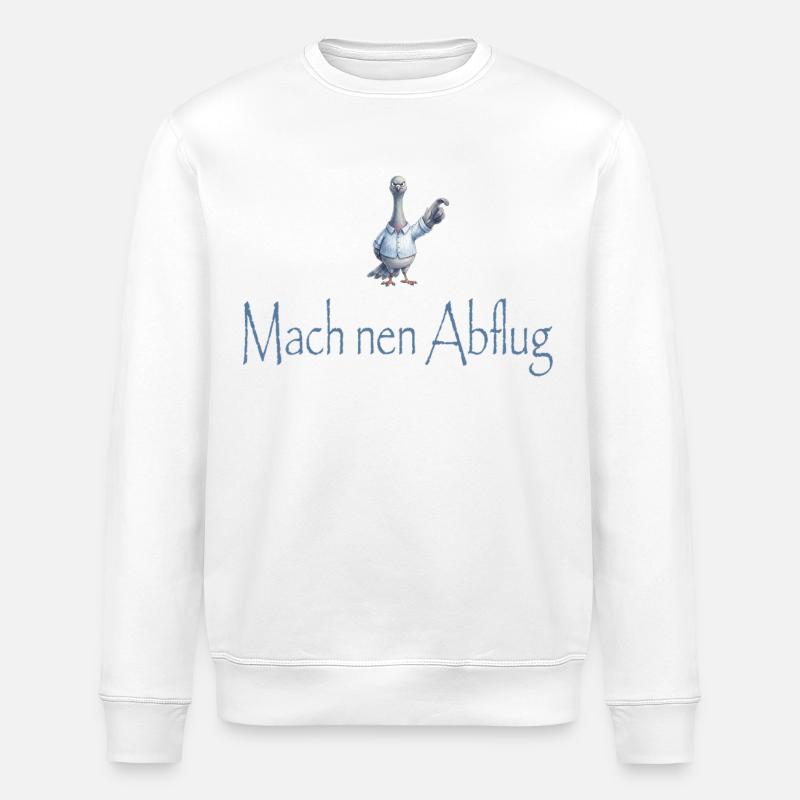 Mach nen Abflug - Stanley/Stella Unisex Bio-Sweatshirt ROLLER - Weiß