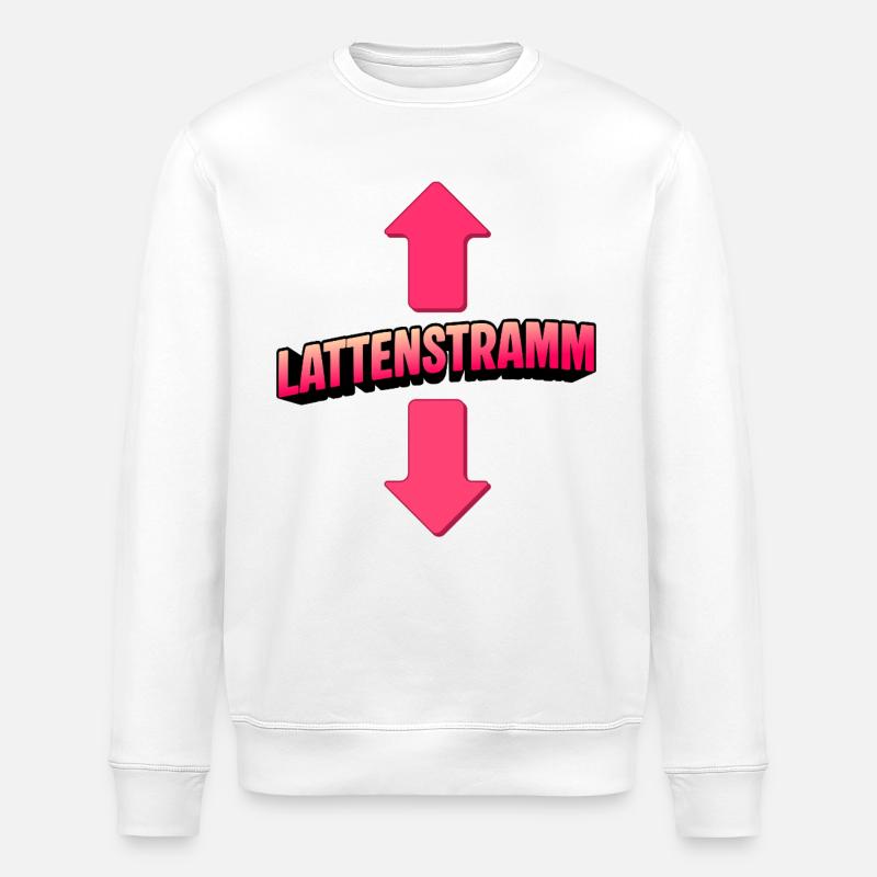 LATTENSTRAMM  - Stanley/Stella Unisex Bio-Sweatshirt ROLLER - Weiß