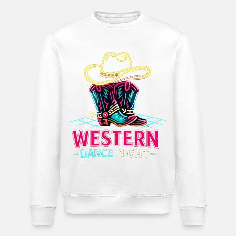 Western Dance Night - Stanley/Stella Unisex Bio-Sweatshirt ROLLER - Weiß