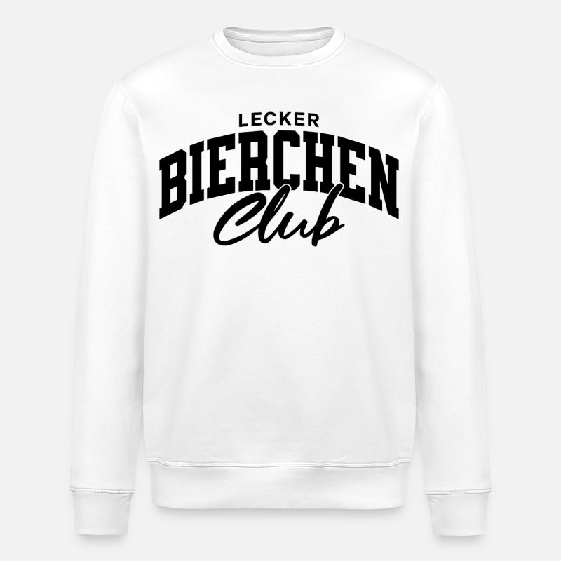 Lecker Bierchen Club - Stanley/Stella Unisex Bio-Sweatshirt ROLLER - Weiß