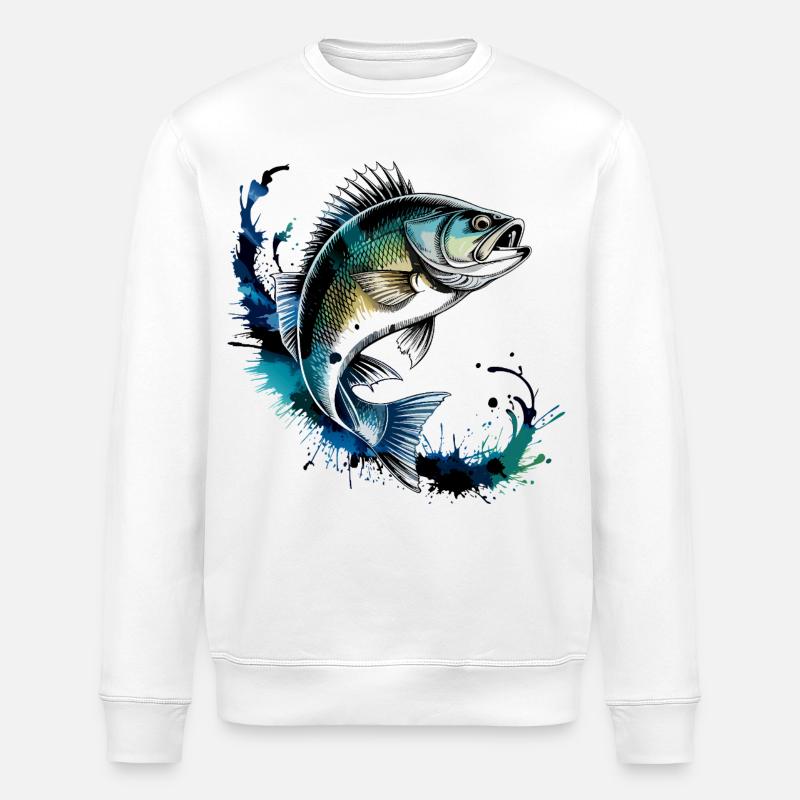Perch Design - Stanley/Stella ROLLER Unisex Organic Sweatshirt - white