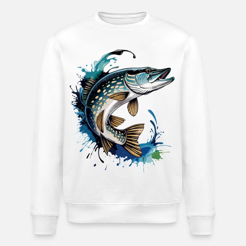 Piquets sauteurs - Sweat bio ROLLER Stanley/Stella Unisexe - blanc