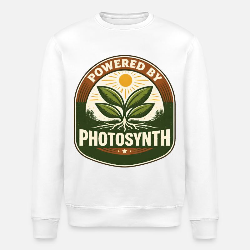 Ecologist Ecology Powered By Photosynth - Stanley/Stella ROLLER Unisex Organic Sweatshirt - white