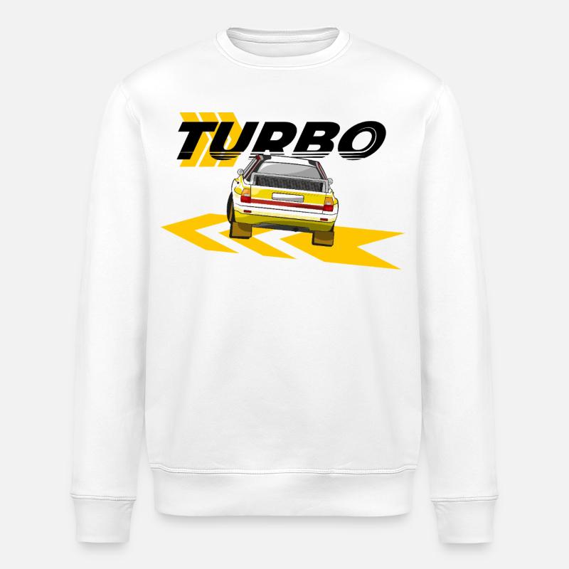 Rallye Quattro A2 Drift - Stanley/Stella ROLLER Unisex Organic Sweatshirt - white