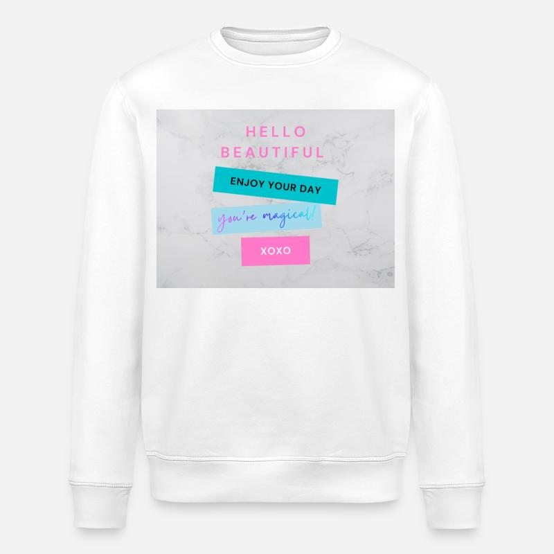 BONJOUR BEAUTÉ Motivation esthétique positive - Sweat bio ROLLER Stanley/Stella Unisexe - blanc