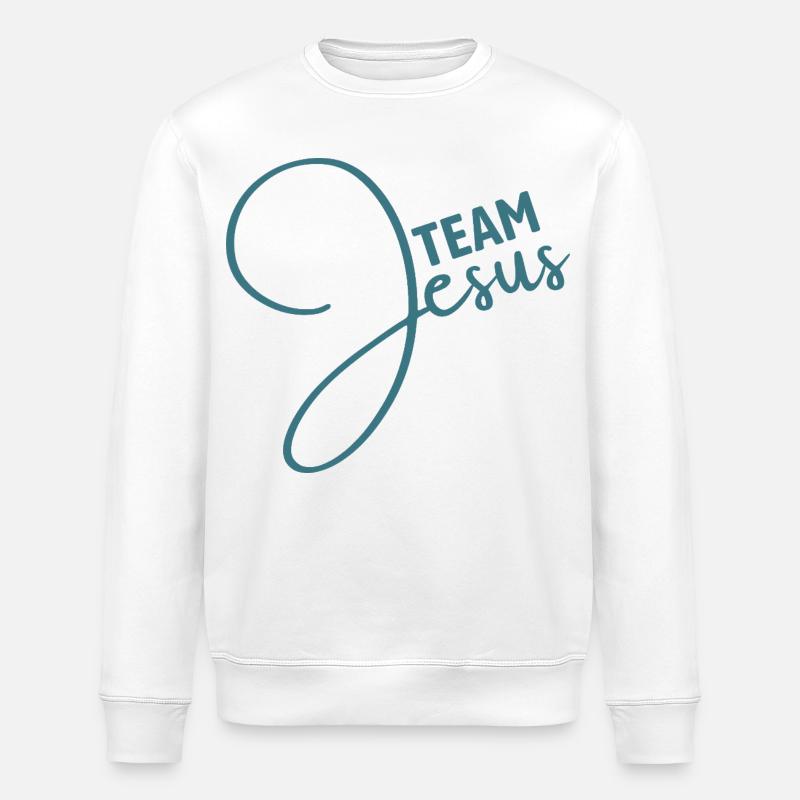 Team Jesus | Foi | Religion - Sweat bio ROLLER Stanley/Stella Unisexe - blanc