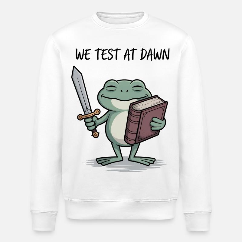 Froschritter Morgenröte - Stanley/Stella Unisex Bio-Sweatshirt ROLLER - Weiß