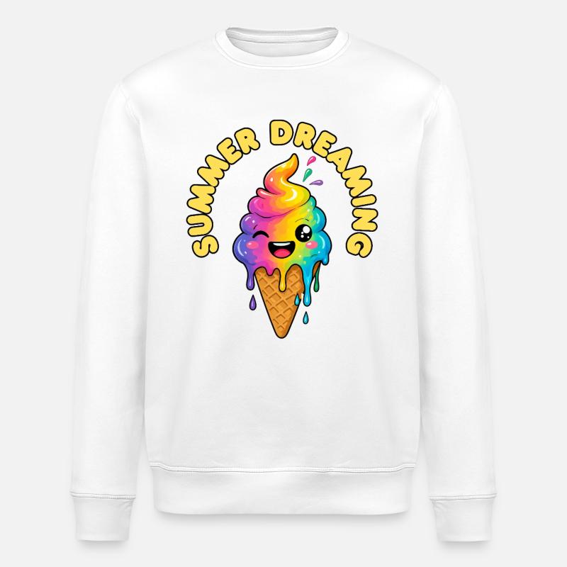 Rêve d’été - Sweat bio ROLLER Stanley/Stella Unisexe - blanc