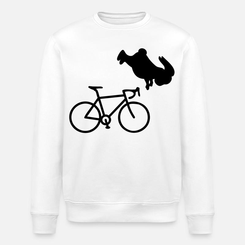 Bicycle Cycling Bunny - Sweat bio ROLLER Stanley/Stella Unisexe - blanc