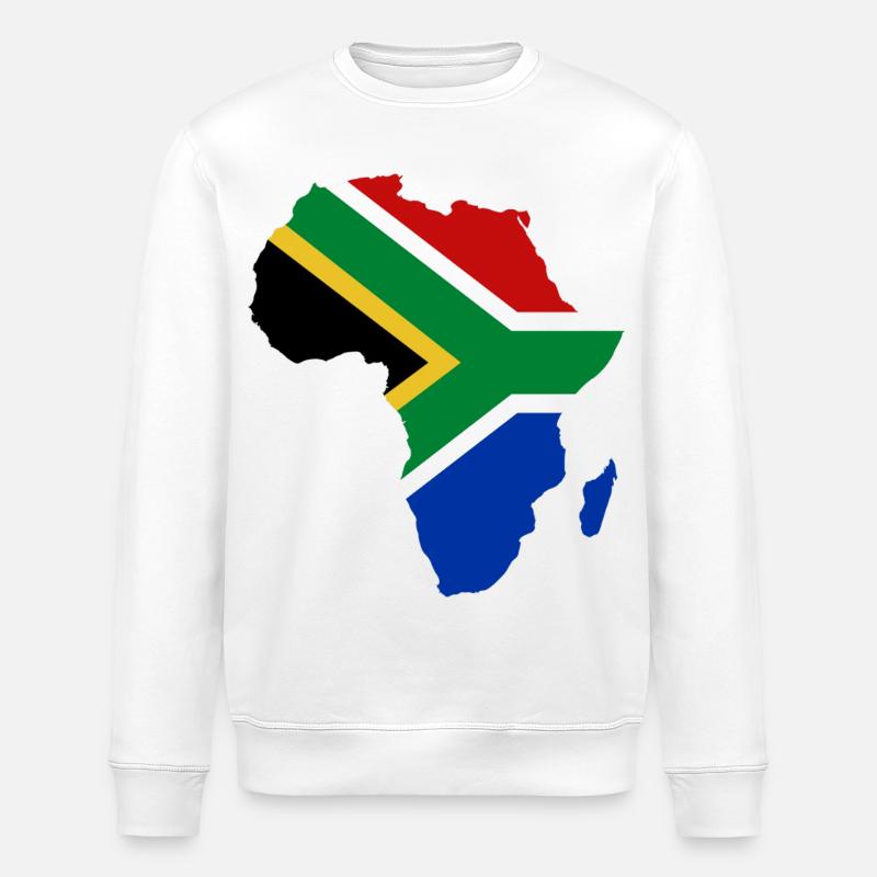 Suedafrika_Flagge_Afrika - Sweat bio ROLLER Stanley/Stella Unisexe - blanc