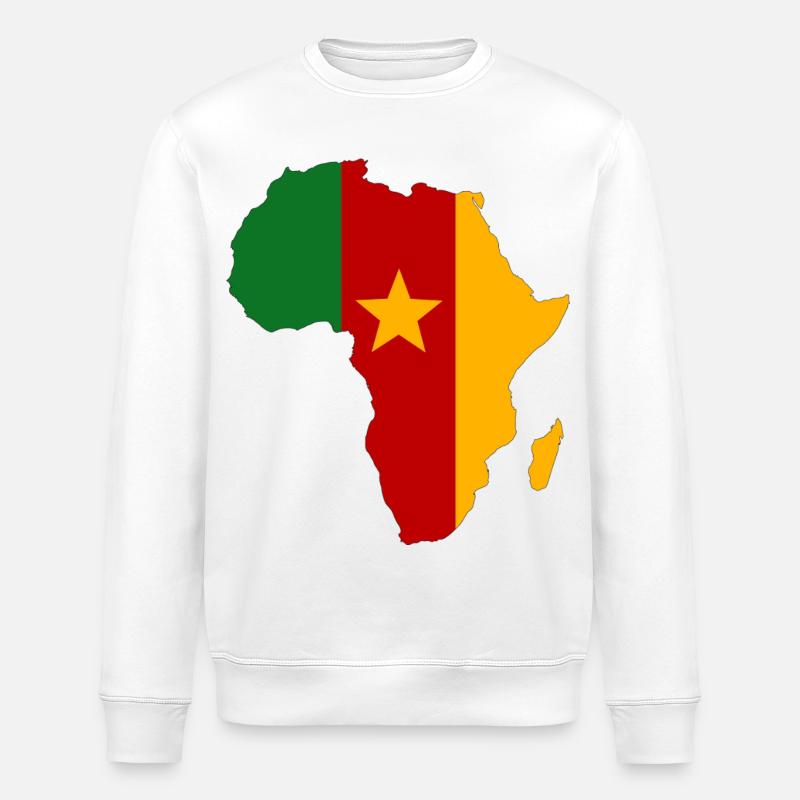 Drapeau du Sénégal Afrique - Sweat bio ROLLER Stanley/Stella Unisexe - blanc