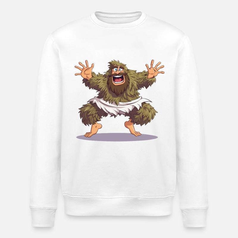 Joyeuse danse du Bigfoot - Sweat bio ROLLER Stanley/Stella Unisexe - blanc
